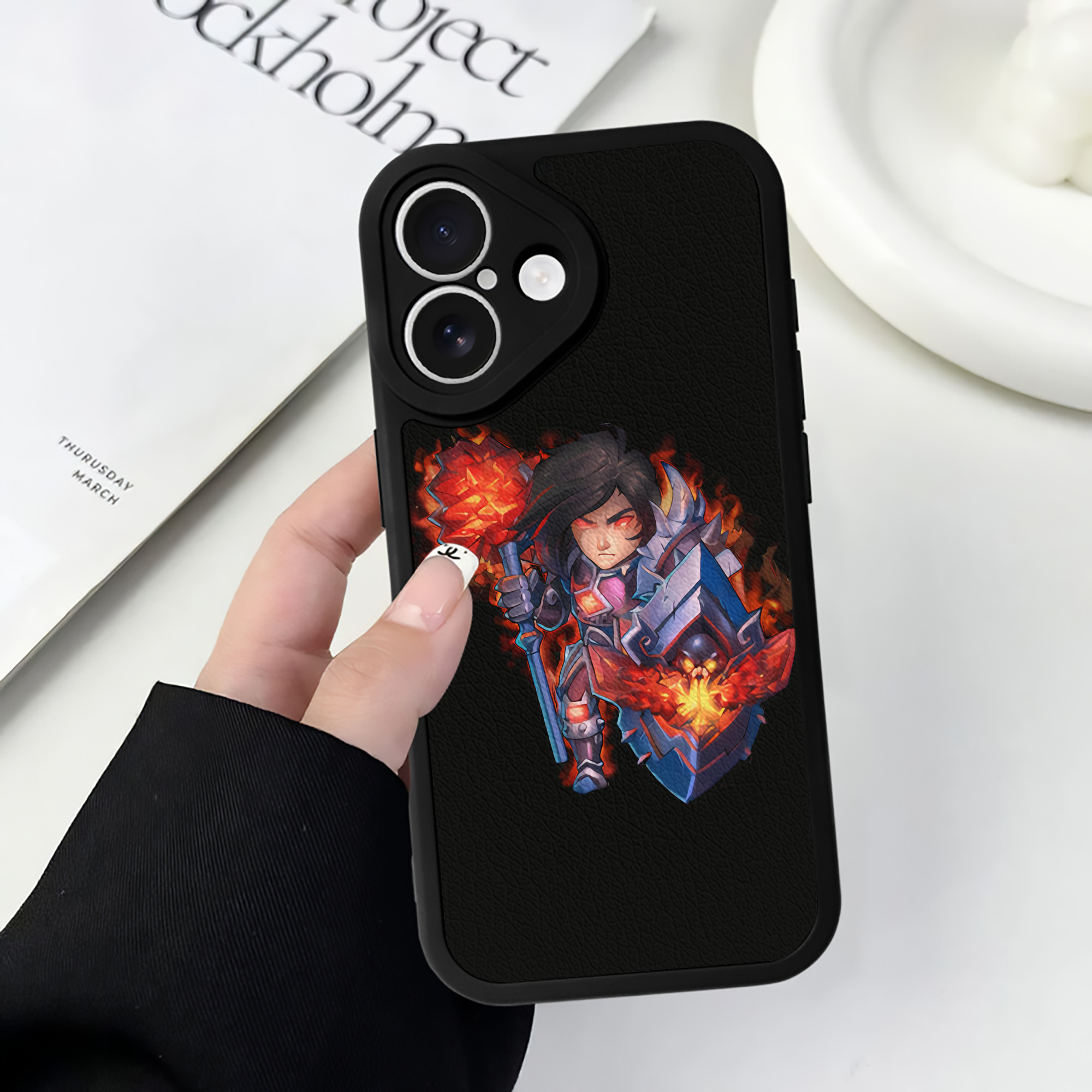 リーグ・オブ・レジェンド League of Legends LOL 【iPhone 16シリーズ対応】シリコンスマホケース（レザー調） 材質：シリコン